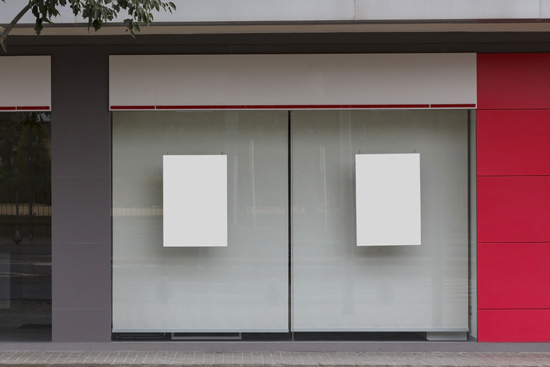 Habillage de vitrine